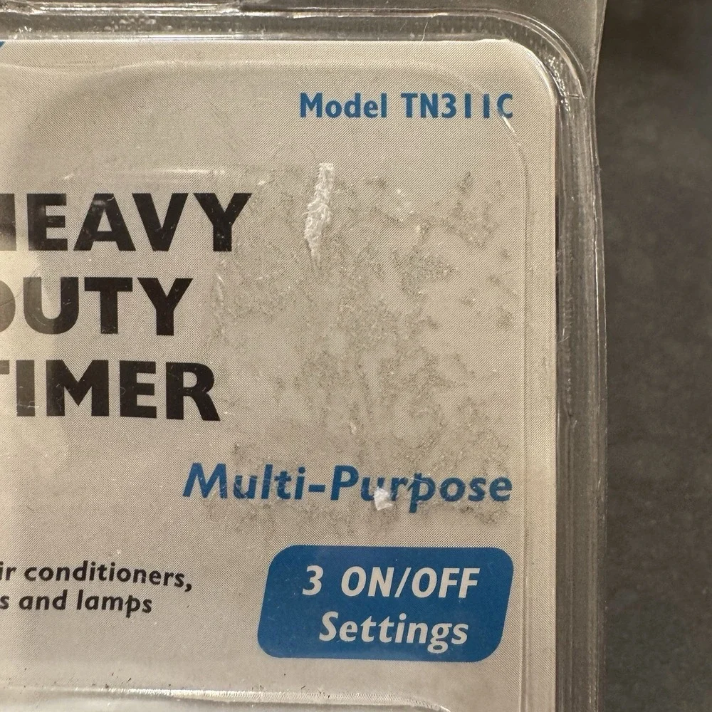 Intermatic Model TN311C Heavy Duty 24-Hour Multi-purpose Timer 3 On/Off Settings